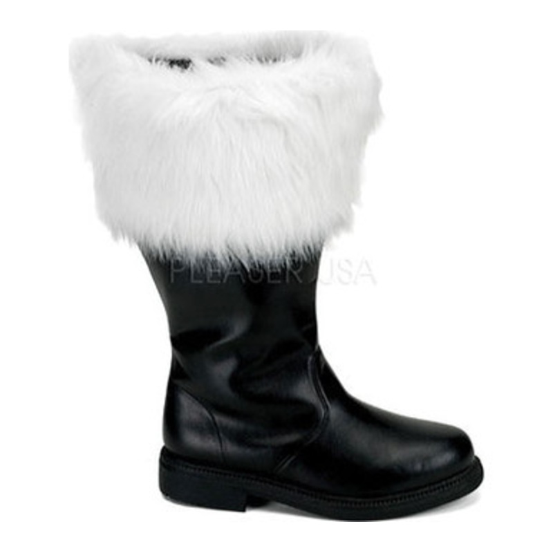 Santa Boot with Wide Calf and Fur Cuff(SAN106WCBPU) 2 Wide