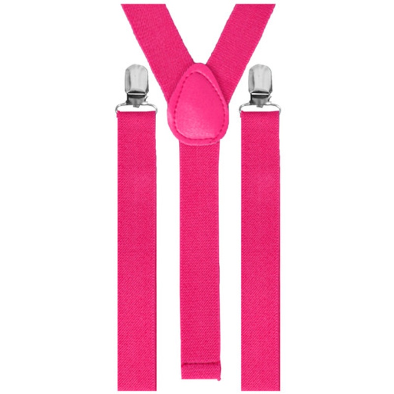 Solid Color Neon Suspenders Neon Green