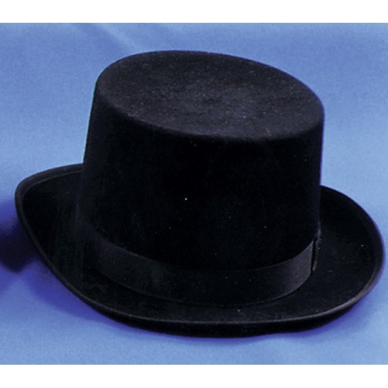 Top Hat Felt Tall Deluxe High Quality Hat Black US Size 14