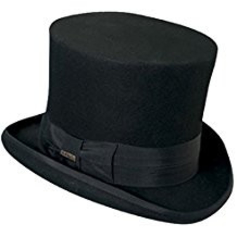 Top Hat Tall High Quality Scala Dorfman Pacific Adult Small