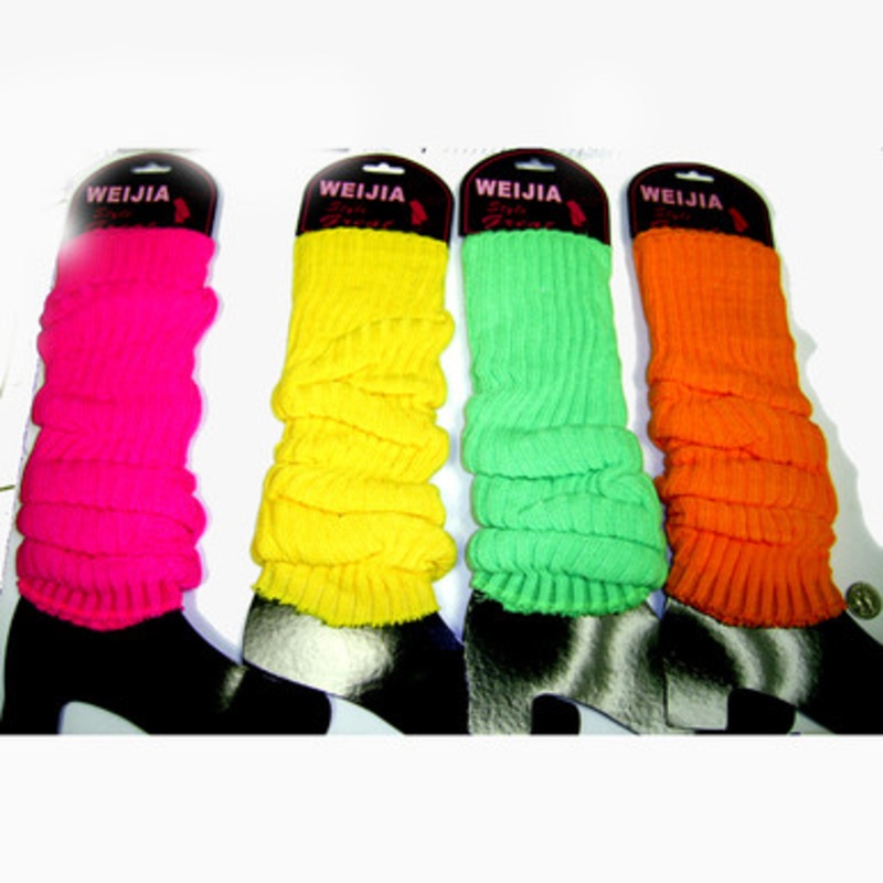 Colored Leg Warmers  Black
