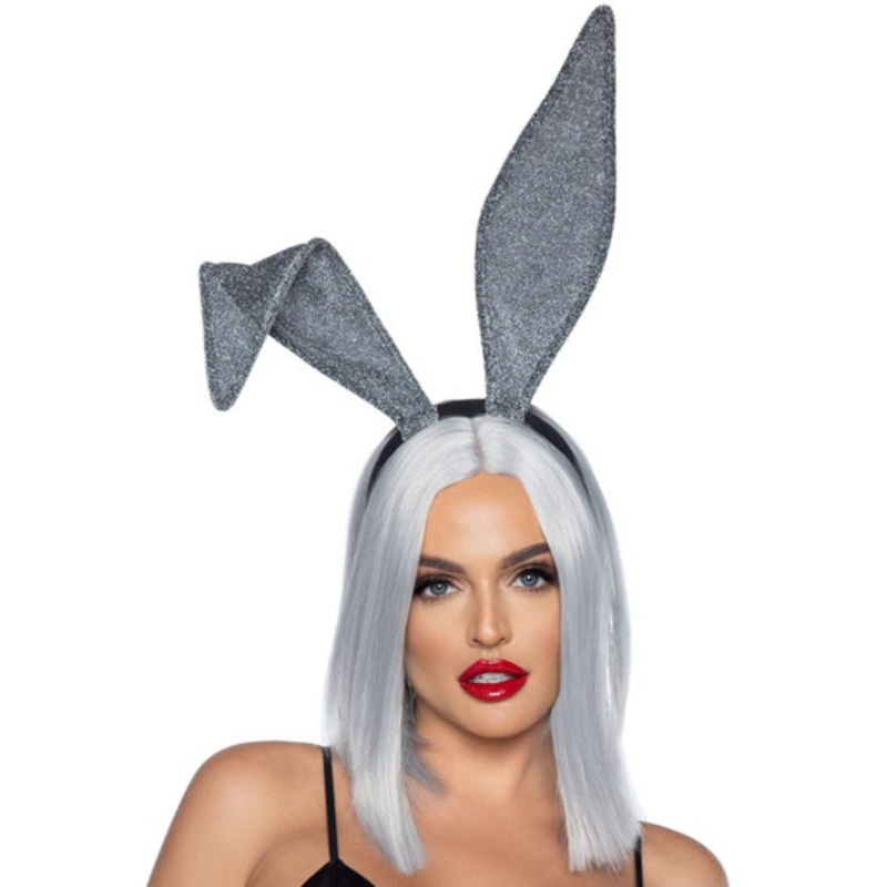 Glitter Bunny Ear Headband Gold