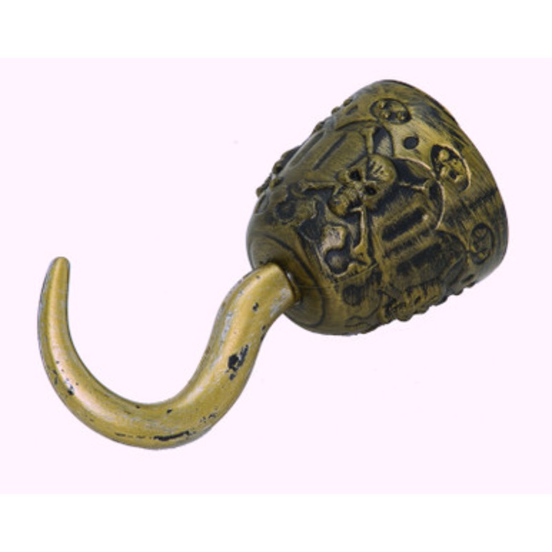 Gold Plastic Pirate Hook