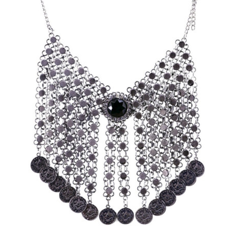 Metal Mesh Choker Black
