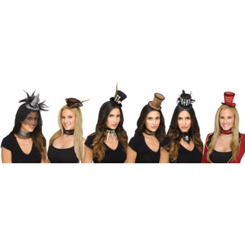 Mini Hat and Choker Set Assorted Patchwork