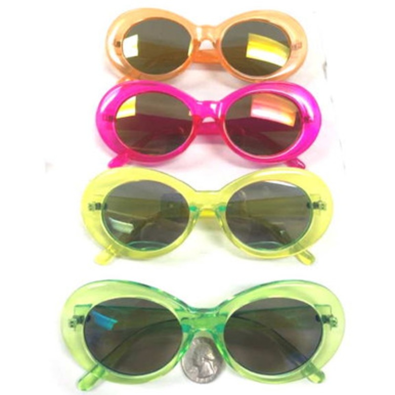 Neon Large Framed Glassess Green