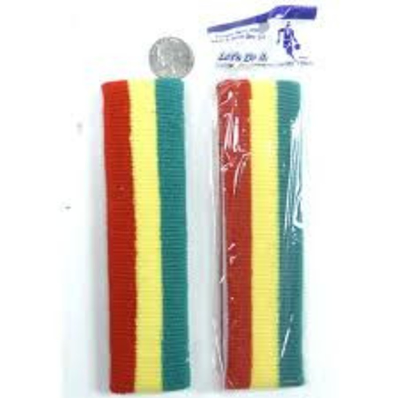 Red, Yellow, and Green Sweatband Set