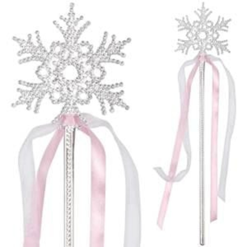 Snowflake Wand w/Ribbon