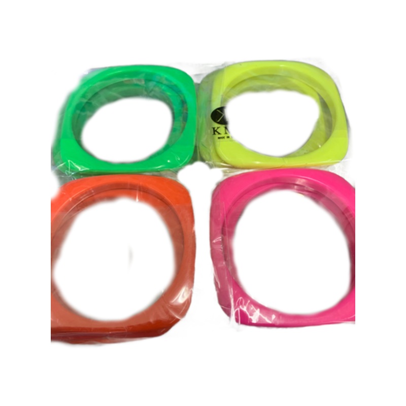 Square Bangle Bracelet Neon Color
