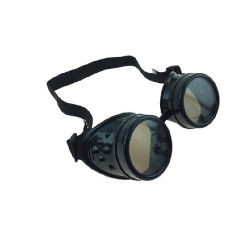 Steampunk Goggles With Adjustable Band White/Purple