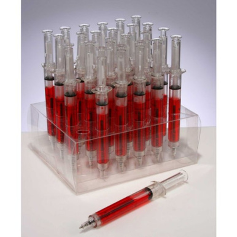 Syringe Pen Red Ink