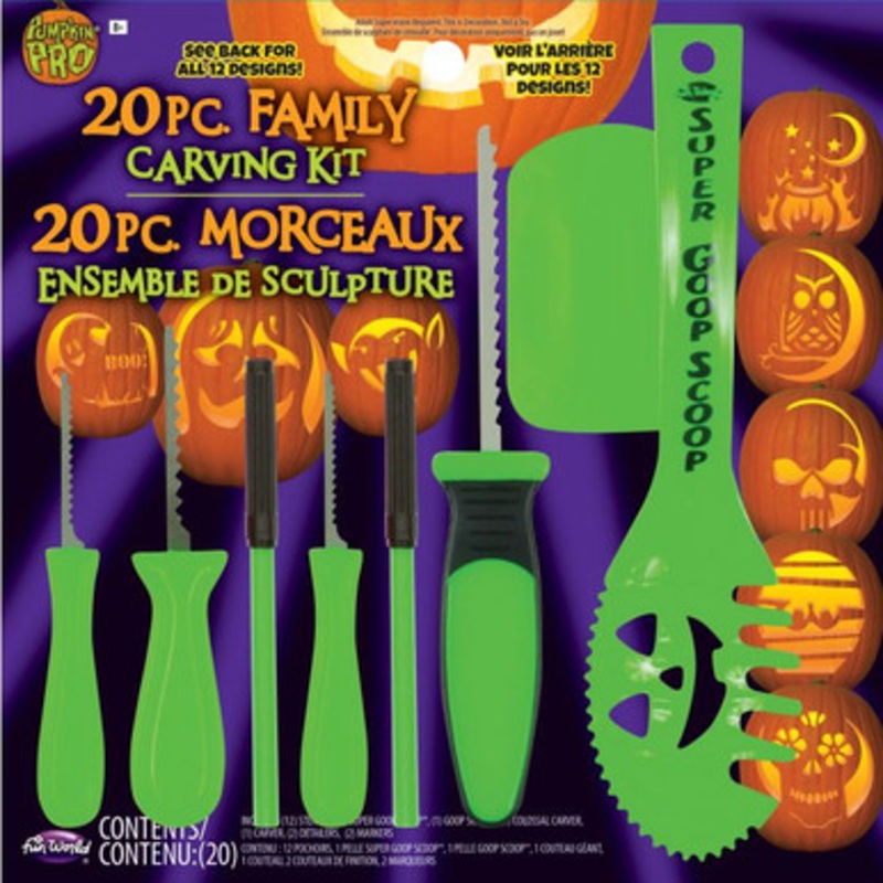 20 Piece Family Carving Kit Fun World