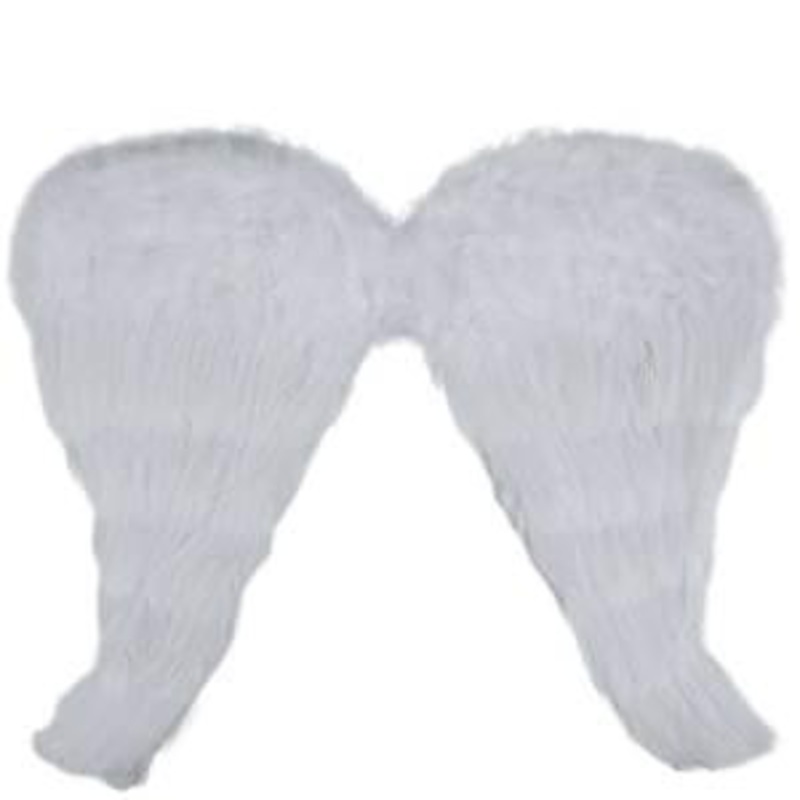 Angel Wings 18" White Feather