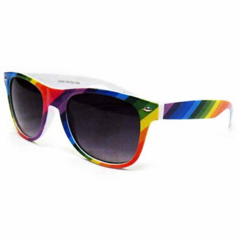 Blue Brothers Style Rainbow Sunglasses