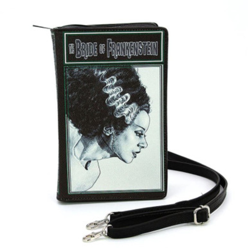 Bride Of Frankenstein Book Clutch Bag In Vinyl