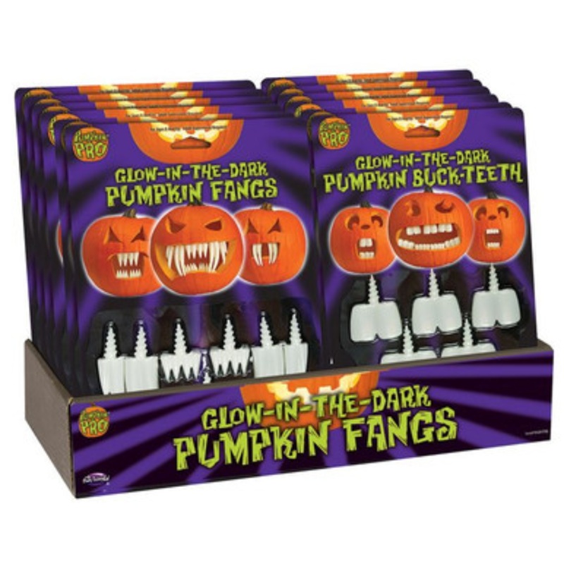 Glow-In-The-Dark Pumpkin Teeth