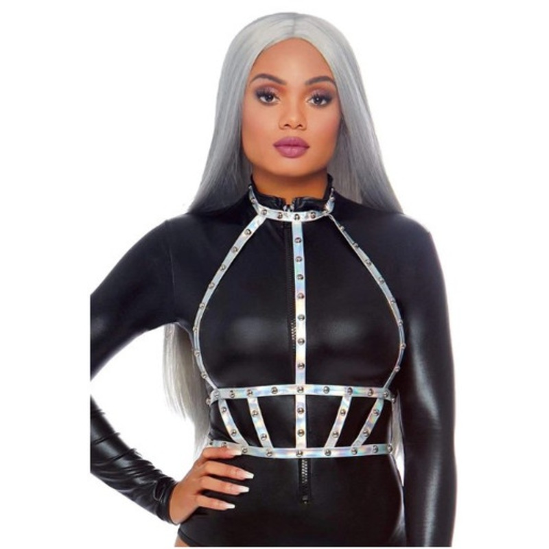 Iridescent Studded Body Harness