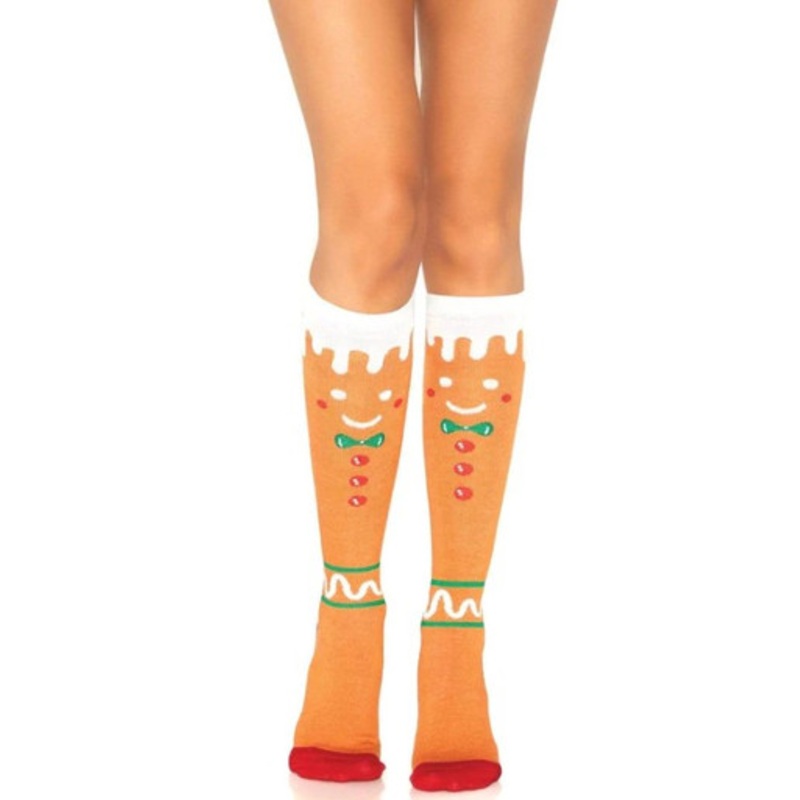 Sonia Gingerbread Man Socks