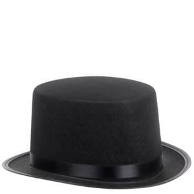 Black Felt Top Hat