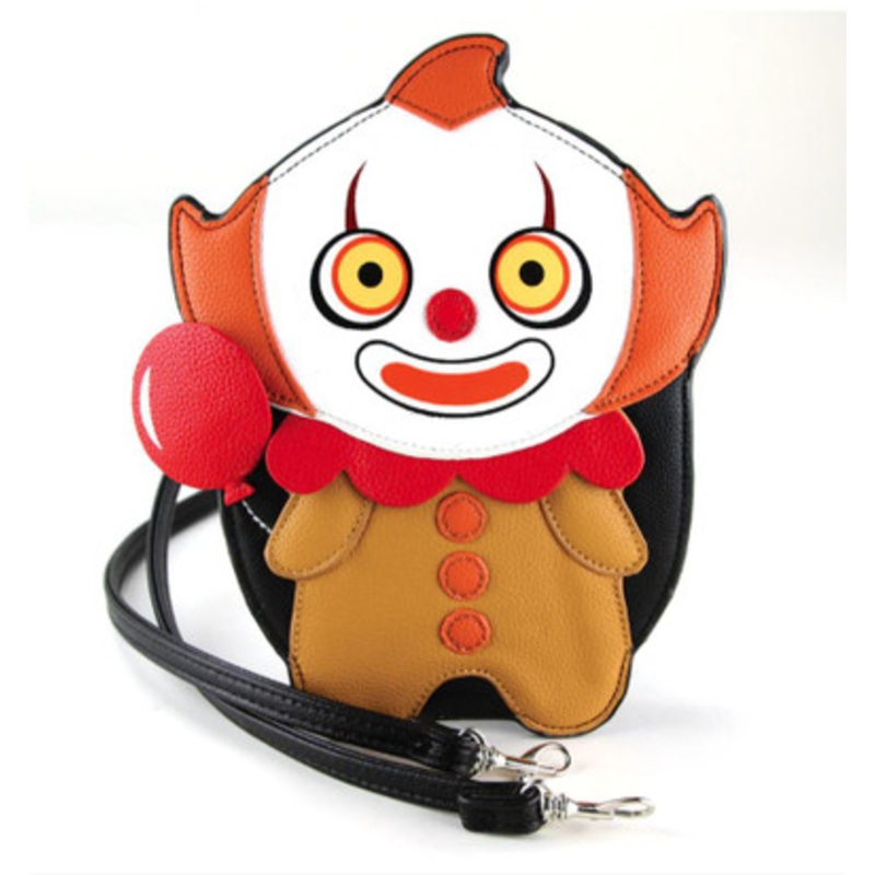 Cute Scary Clown Crossbody Bag In Vinyl