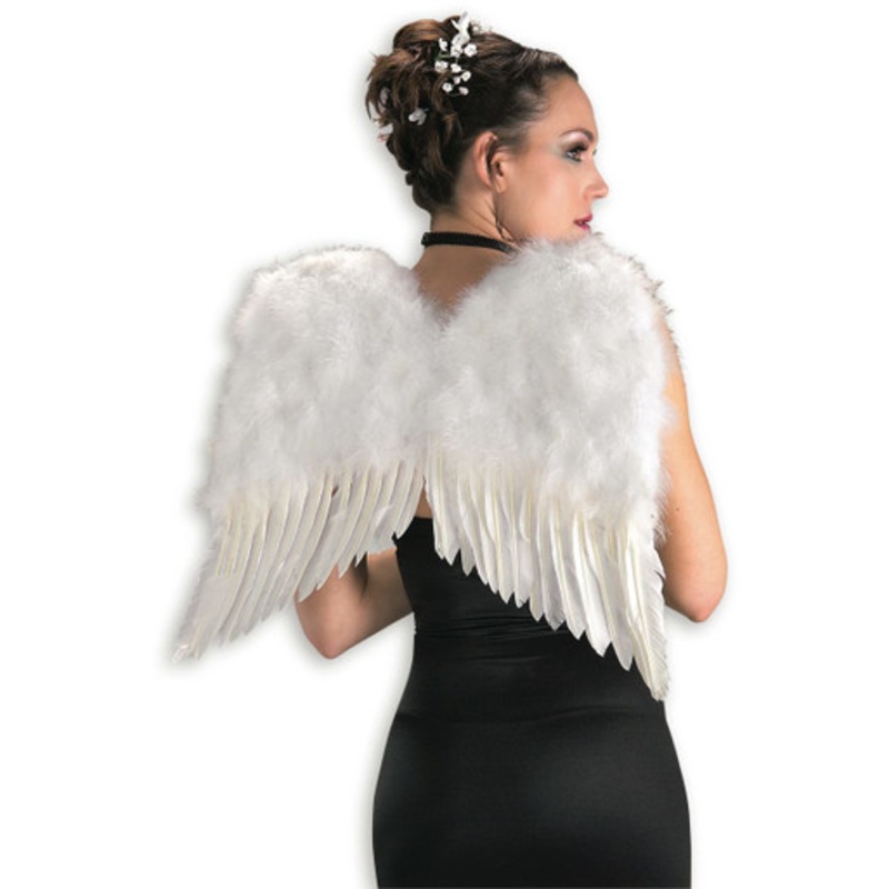 Deluxe White Feather Wings