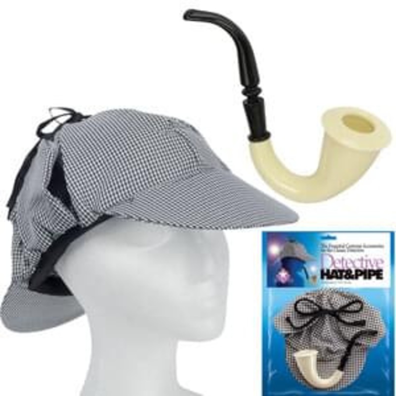 Detective Hat & Pipe