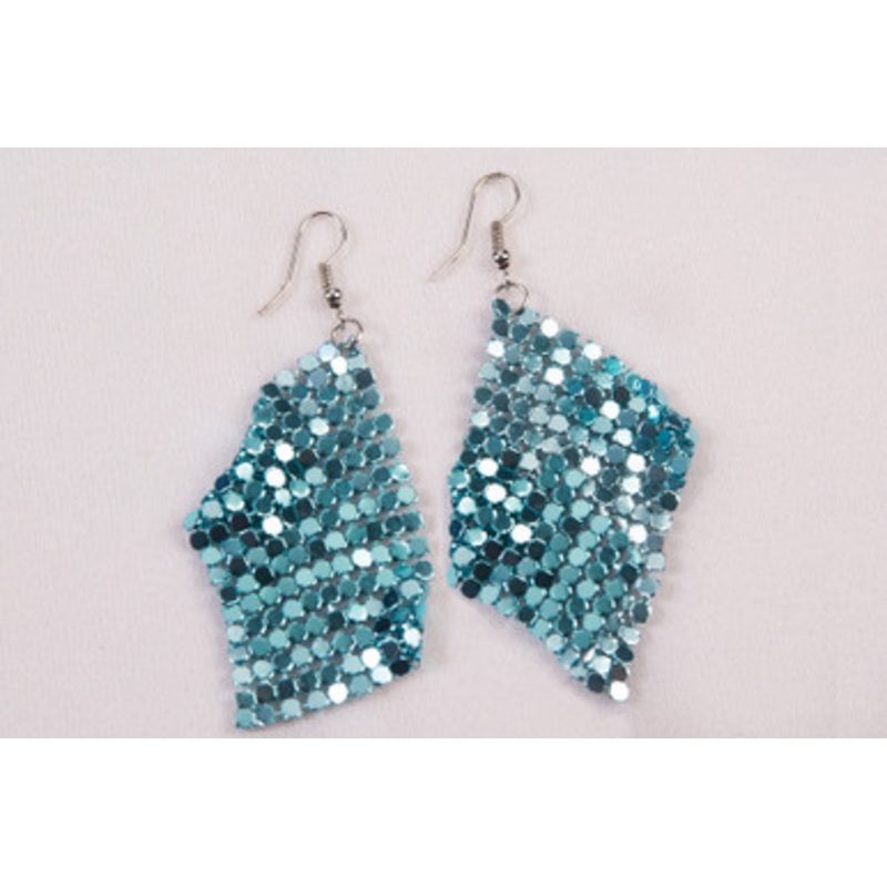 Disco Drop Earrings Blue
