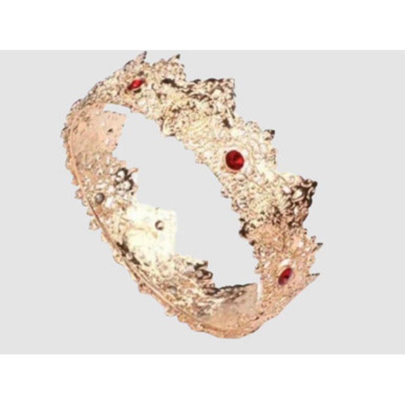 Gold Crown with Red Jewels Gold
