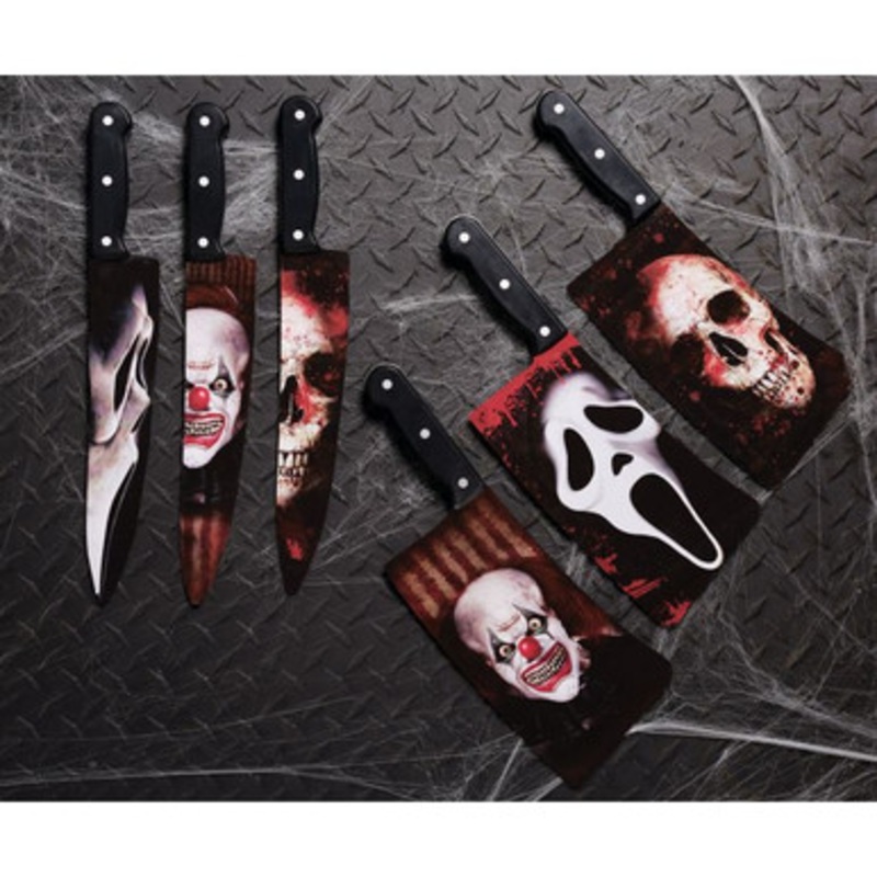 Graphic Blade Knife White Top
