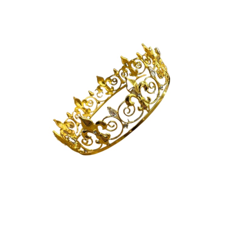 Jeweled Saints Style Crown Black