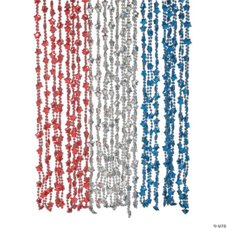 Metallic Patriotic Star Necklace