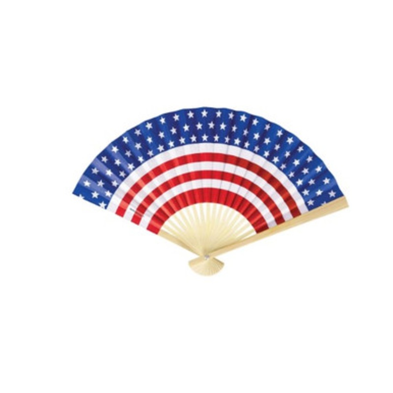 Patriotic Stars & Stripes Paper Fan
