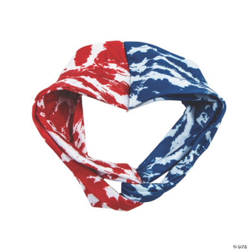 Patriotic Tie-Dye Headbands