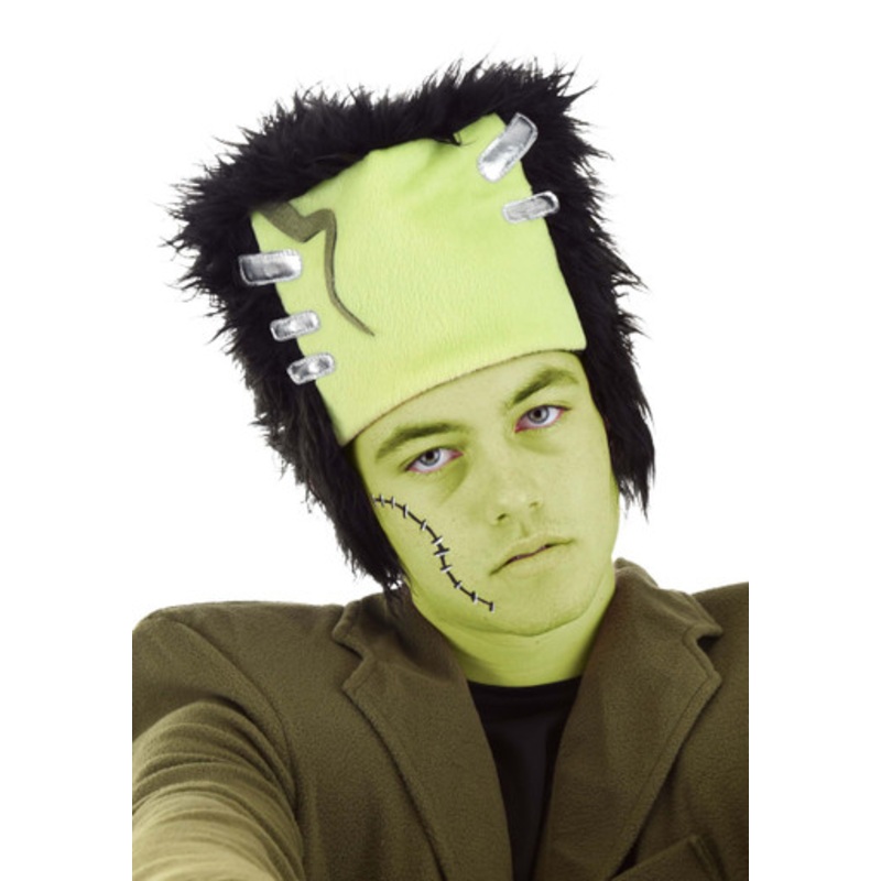 Plush Frankenstein Costume Hat for Adults