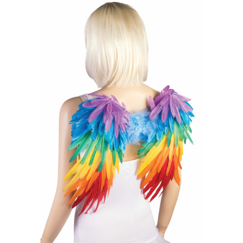 Rainbow Feather Wings