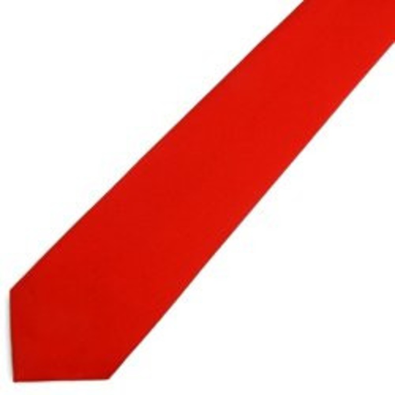 Red Skiny Tie