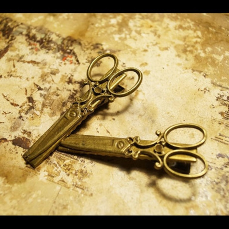 Steampunk Scissors Hair Accessory