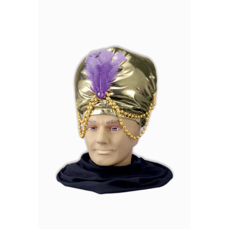 TURBAN WITH BEADS US Size 14
