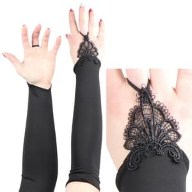 Black Fingerless Gloves