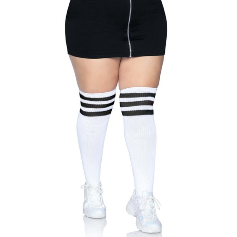 Kellee Plus Athletic Over The Knee Socks Plus Size 1x/2x