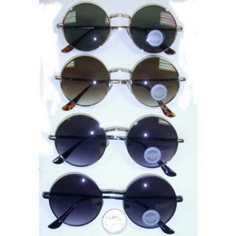 LENNON SIZE SUNGLASSES WITH DARK LENS