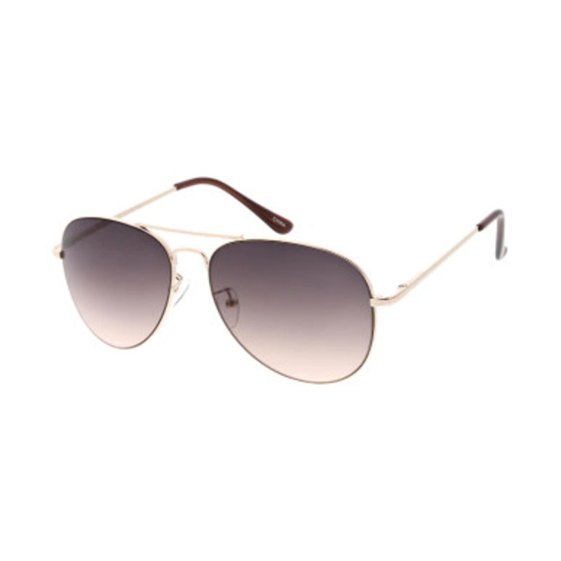 Metal Standard Aviator w/ Two Tone Lens Black
