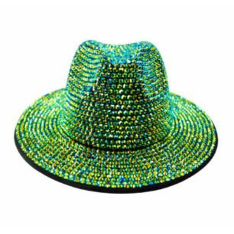 RHINESTONE HAT Black