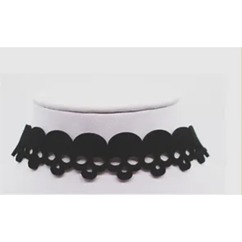 Skull Neck Choker Ajustable Black