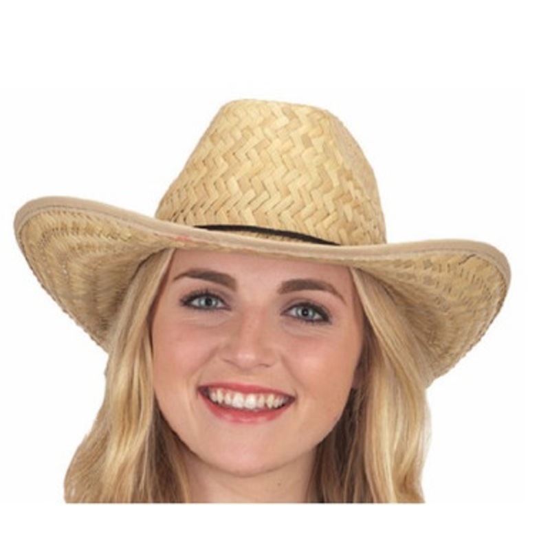Straw Western Cowboy Hat Adult