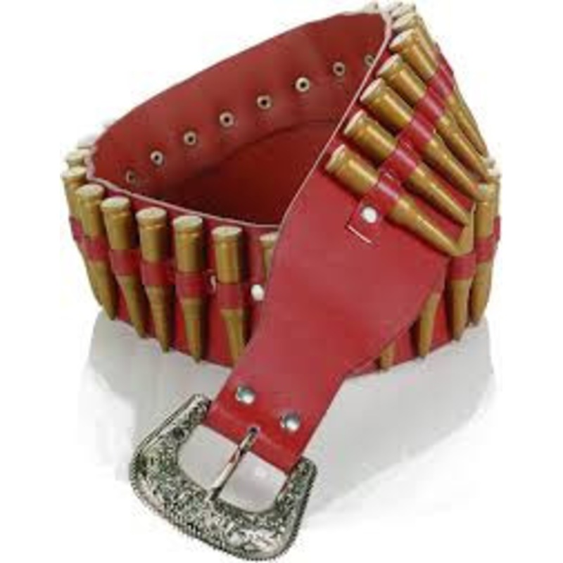 Unisex Adult's Western Costume Accessory-Bullet Belt XLarge Black
