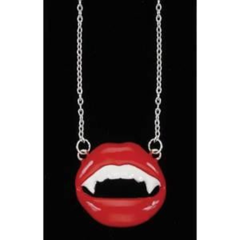 Vampire Lips Necklace