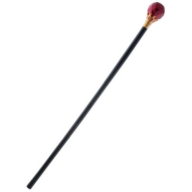 Walking Stick-Scepter-King-40.2"-4 part assembly Black/Gold