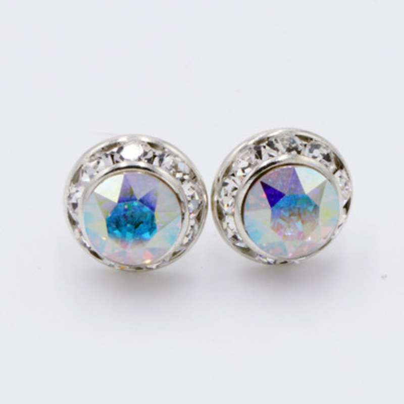 11mm Performance Earring - Clip Crystal AB