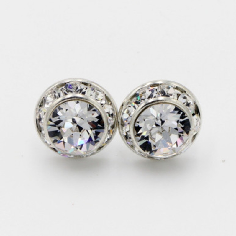 11mm Performance Earring - Pierced Crystal